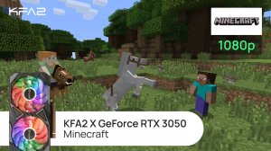 Minecraft | KFA2 X GeForce RTX 3050 Black | 1080p (Full HD) разрешение