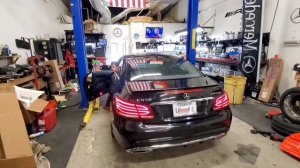 Mercedes m278 electronic bypass between muffler and resonator