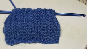 Вяжем  резинку 1х1 крючком.