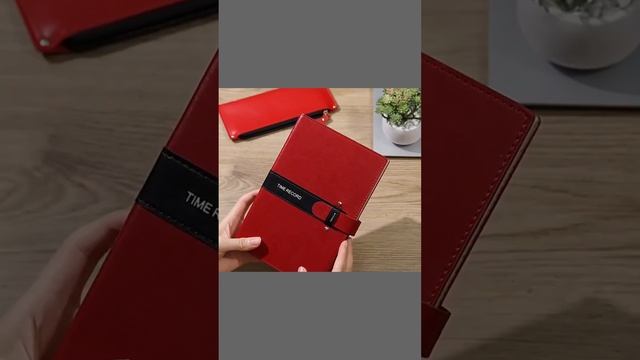 Debossed logo on front and back leather cover notebooks customizable hardcover