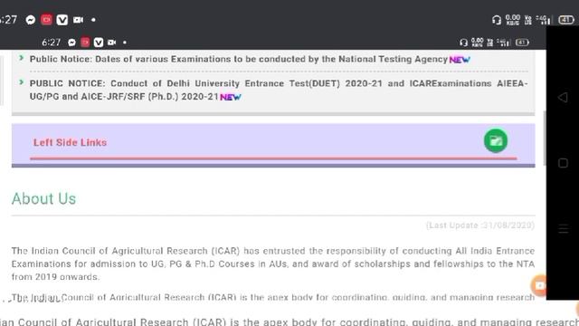 ICAR NTA LATEST UPDATE | ICAR NTA RESULT DATE 2020 | ICAR UG EXAM LATEST UPDATE REGARDING ANSWERKEY