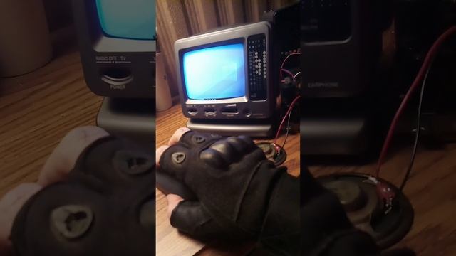 Portable 5 CRT TV PC with HDMI diy viral video