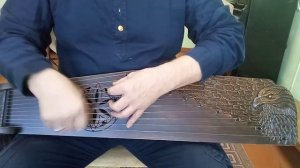 Крыловидные гусли с авторской резьбой _Сокол_. (ТМА)