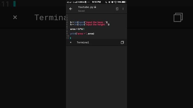 Python - Area Of Triangle || Python Programming For Beginners |Python Programming | Python Tutorial