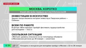 Новости часа: в Тверском районе инвестор построит здание театра мюзикла