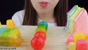 【ASMR】【RECIPE FOR HONEY JELLY】RAINBOW HONEYCOMB,HONEY JELLY MUKBANG 먹방 EATING SOUNDS NO TALKING