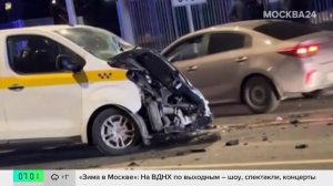 Авария с участием Камаза и такси произошла на севере Москвы