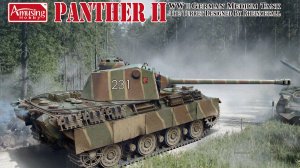 Распаковка Amusing Hobby 1 35 35A040 Panther II Rheinmetall Turret