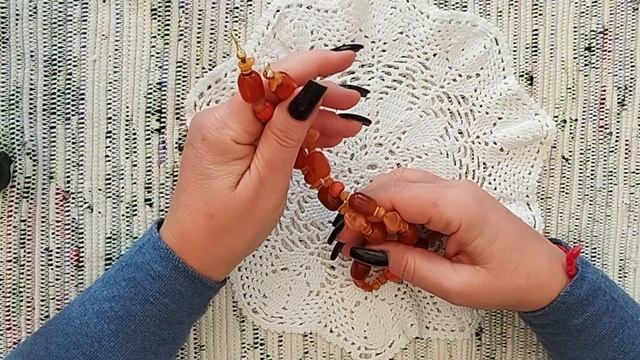 DIY. Бусы из остатков "Оранжевый Верблюд". Необычный способ сборки.