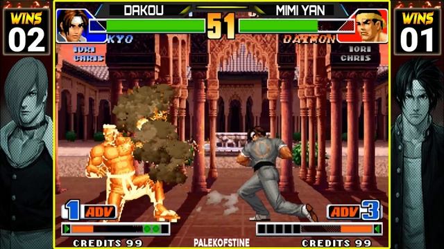 KOF 98 - Dakou (大口) Vs Mimi yan (眯眯眼) FT05 [21/11/2023] K米哥组织2vs2组队赛