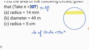 Class7 Maths Chapter 9  Perimeter and Area Exercise 9.2 Q1, Q2 all parts