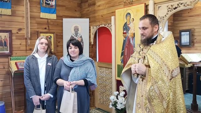 Проповедь отца Павла и поздравления именинников. 18 октября 2020