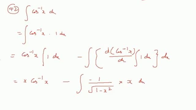 integrate arccos(x) dx को ज्ञात करें смотреть онлайн
