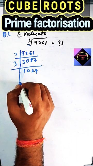 cube Roots using prime factorisation method #cuberoots #maths #shorts #reels #trending #mathematics