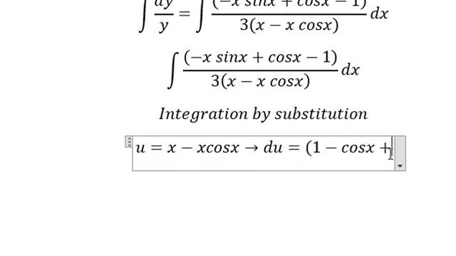 Calculus Help: Separable Differential Equations - dy/dx=(-x sinx+cosx-1)y/(3(x-x cosx)) смотреть онлайн
