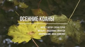 "Осенние коаны", стихи Елены Герун