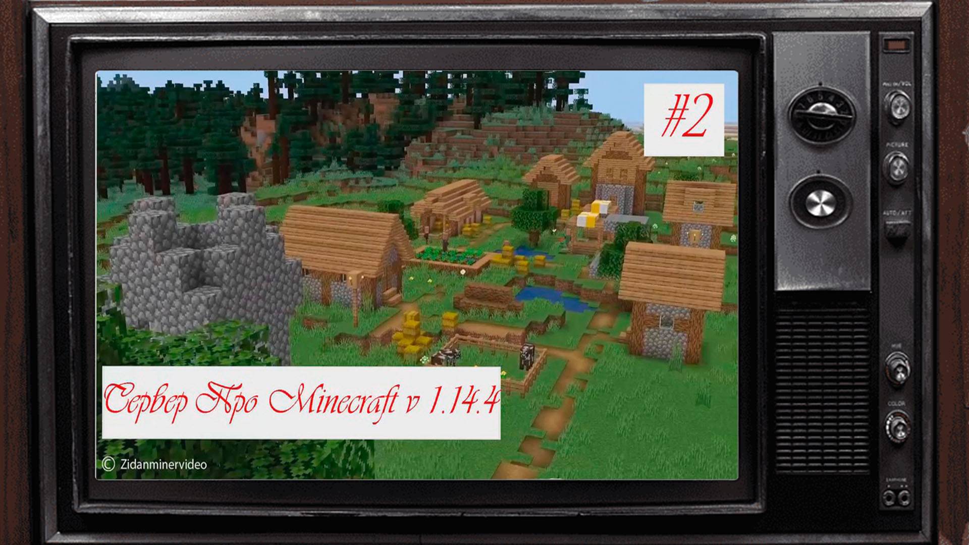Стрим на лицензионном Про Minecraft server #2 майнкрафт v 1.14.4