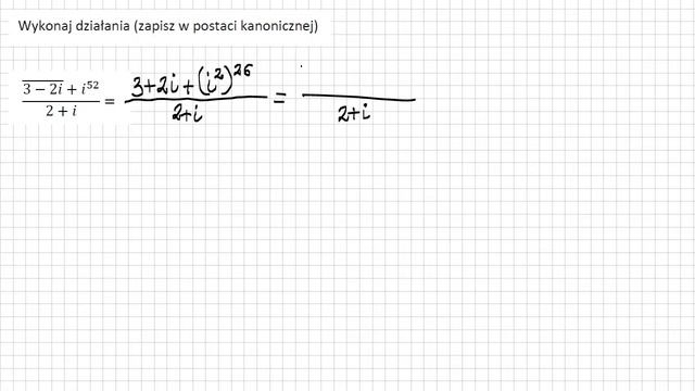 Liczby zespolone sprzężenie, potęgowanie i, dzielenie смотреть онлайн