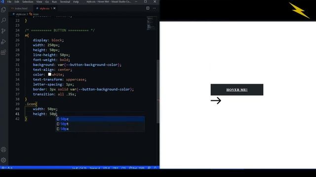 Button Awesome Hover Effect | HTML & CSS | Zia Codes