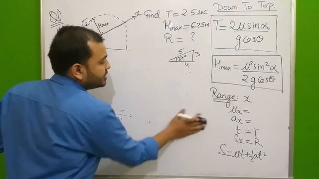 Projectile Motion 04 || Projectile On an Inclined Plane JEE MAINS/JEE ADVANCE / NEET || смотреть онлайн