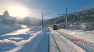 ★ SmartTV 4К ★ Ландкварт - Верейна - Санкт-Мориц, Швейцария, Führerstandsmitfahrt! ★ 4K 60fps UHD ★