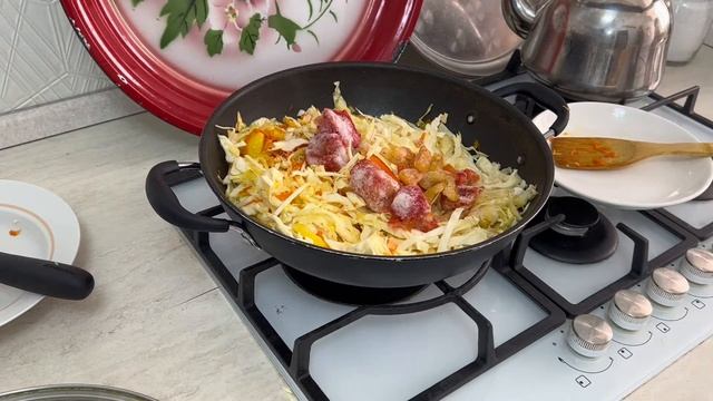 Уау өтте оңай 15мин дайын болатын капустадан(орамжапырак) тамак
