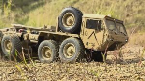 Суровый тест радиоуправляемой модели 1/12 масштаба M983 HEMTT OSHKOSH 8x8 (HG P802)
