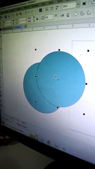 ELLIPS TOOL EXACT IN CORELDRAW. 👍. . #coreldraw #photoshop #design #vector #art #graphicdesign #log