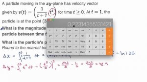 Planar motion (with integrals) | Applications of definite integrals | AP Calculus BC | Khan Academy