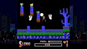 Игра Addams Family Геймплей на Русском языке [Nes 1992]