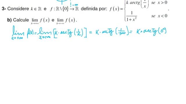 Limites de funções por ramos - arctg(x) смотреть онлайн