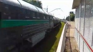 "Черный БТС"! Тепловоз 2ТЭ116-711 "БалтТрансСервис" с наливными цистернами!