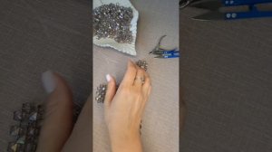 сумка из бусин полукруглая