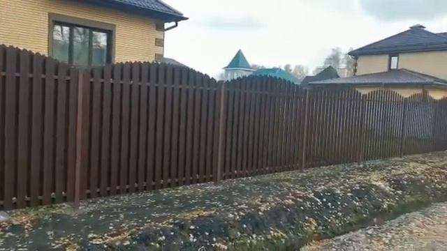 Ковмет55-Изготовление и установка забора и ворот из евроштакетника.#заборевроштакетник