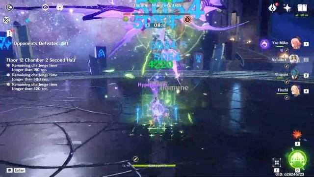 C0 Eula Raiden & C0 Yae Miko Quickbloom | Spiral Abyss 3.7 | Genshin Impact смотреть онлайн