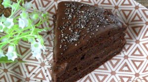 Диетический тортик шоколадно-шоколадный