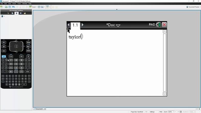 Determine Taylor polynomial TI nSpire CX CAS смотреть онлайн