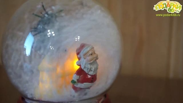 Шар "Новогодняя метель", со светом и музыкой смотреть онлайн