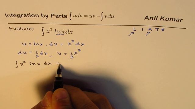 Integration by Parts x^2 ln x AP Calculus смотреть онлайн