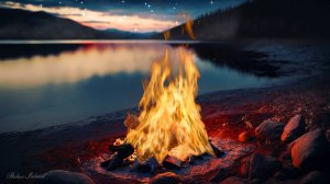 🔥 БЕЗУМНО КРАСИВАЯ РАССЛАБЛЯЮЩАЯ МУЗЫКА ДЛЯ ДУШИ И КОСТЕР НА БЕРЕГУ 🎵 ЧАРУЮЩАЯ МУЗЫКА ДЛЯ СНА