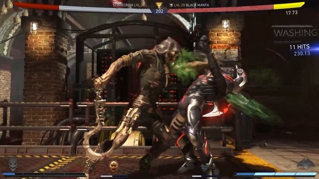 Injustice 2 - Scarecrow Vs Black Manta (Very Hard) смотреть онлайн