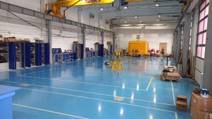 Устройство полимерного пола, нанесение разметки.