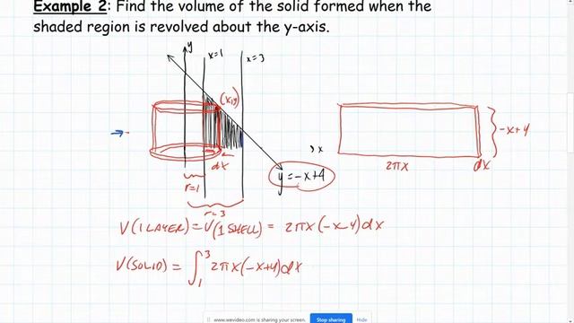 Calculus 1 Volumes by Cylindrical Shells смотреть онлайн