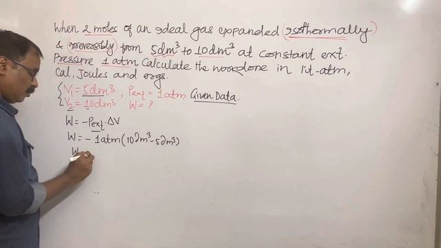 THERMODYNAMICS-VIII, UNITS OF WORKDONE (@MrChemist2005 )