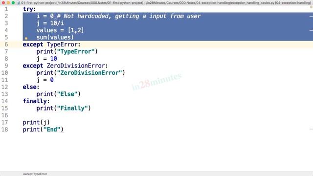 video13 6 Step 06 Error Handling finally and else смотреть онлайн
