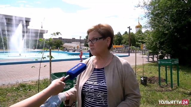 В сквере имени Сергея Жилкина появилась липовая аллея («Новости Тольятти» 07.06.2023)