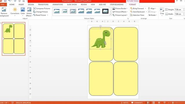 TUTORIAL MS POWER POINT - Cara Remove Background dan PNG imej #cikgooTUBE
