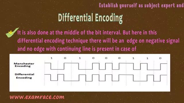 Data Encoding: Manchester Encoding and Differential Encoding (Computer Science)