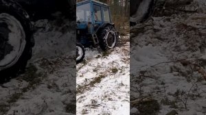 МТЗ-80 в снегу!