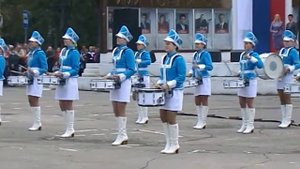 Выступление мажореток